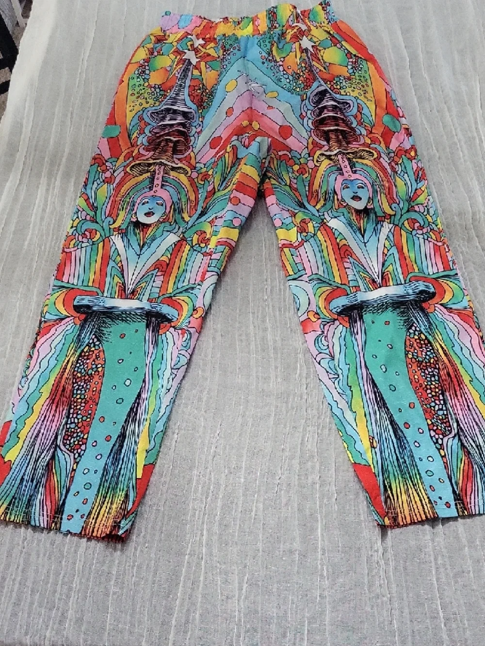 Colorful Medium Pull On Pants With Elastic Waistband And Pockets - Picture 2 of 8